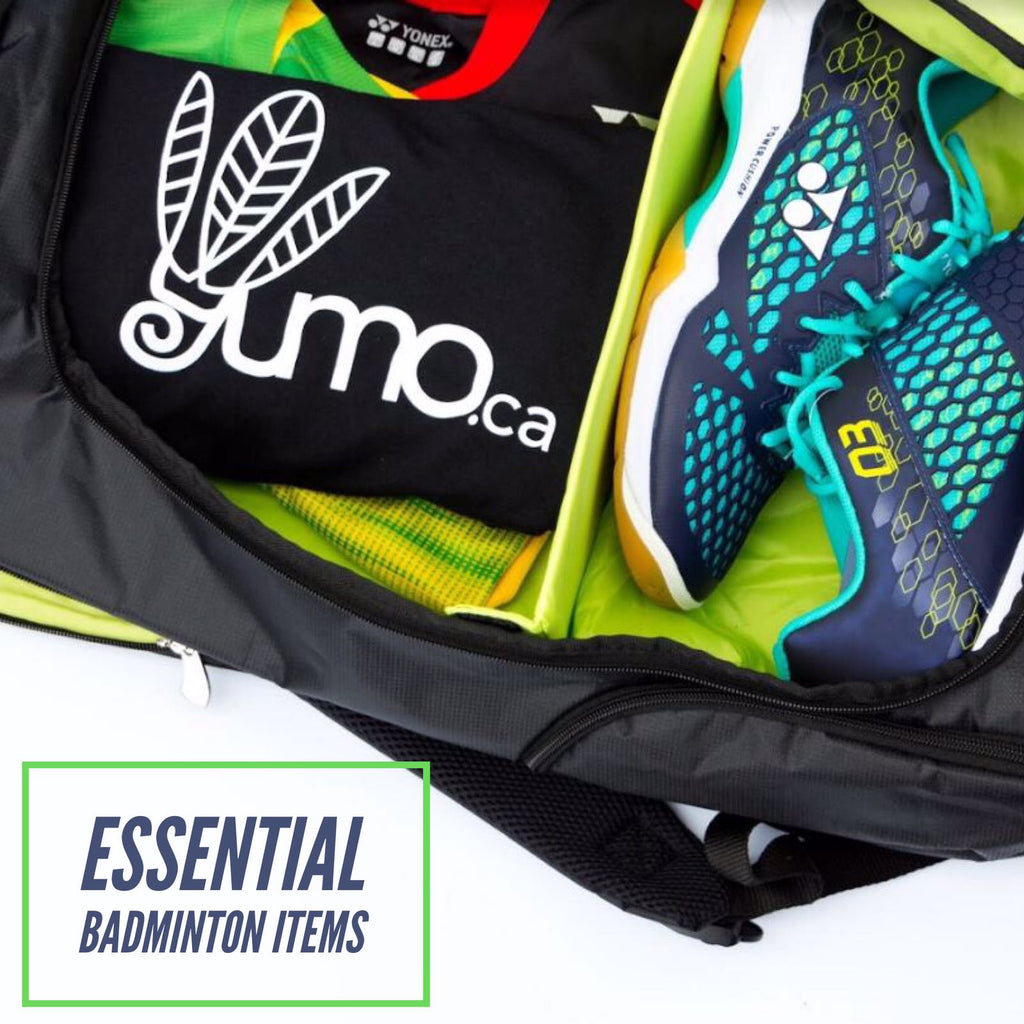 Essential Items to Keep in Your Badminton Bag - Yumo Pro Shop - Racquet Sports online store