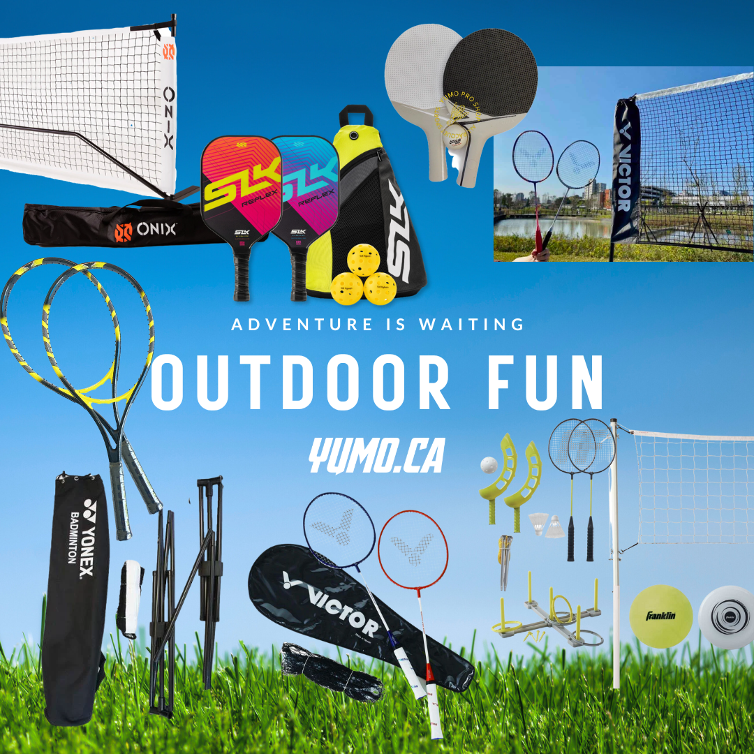 VICTOR 4-player Portable Outdoor Leisure Badminton Combo Set