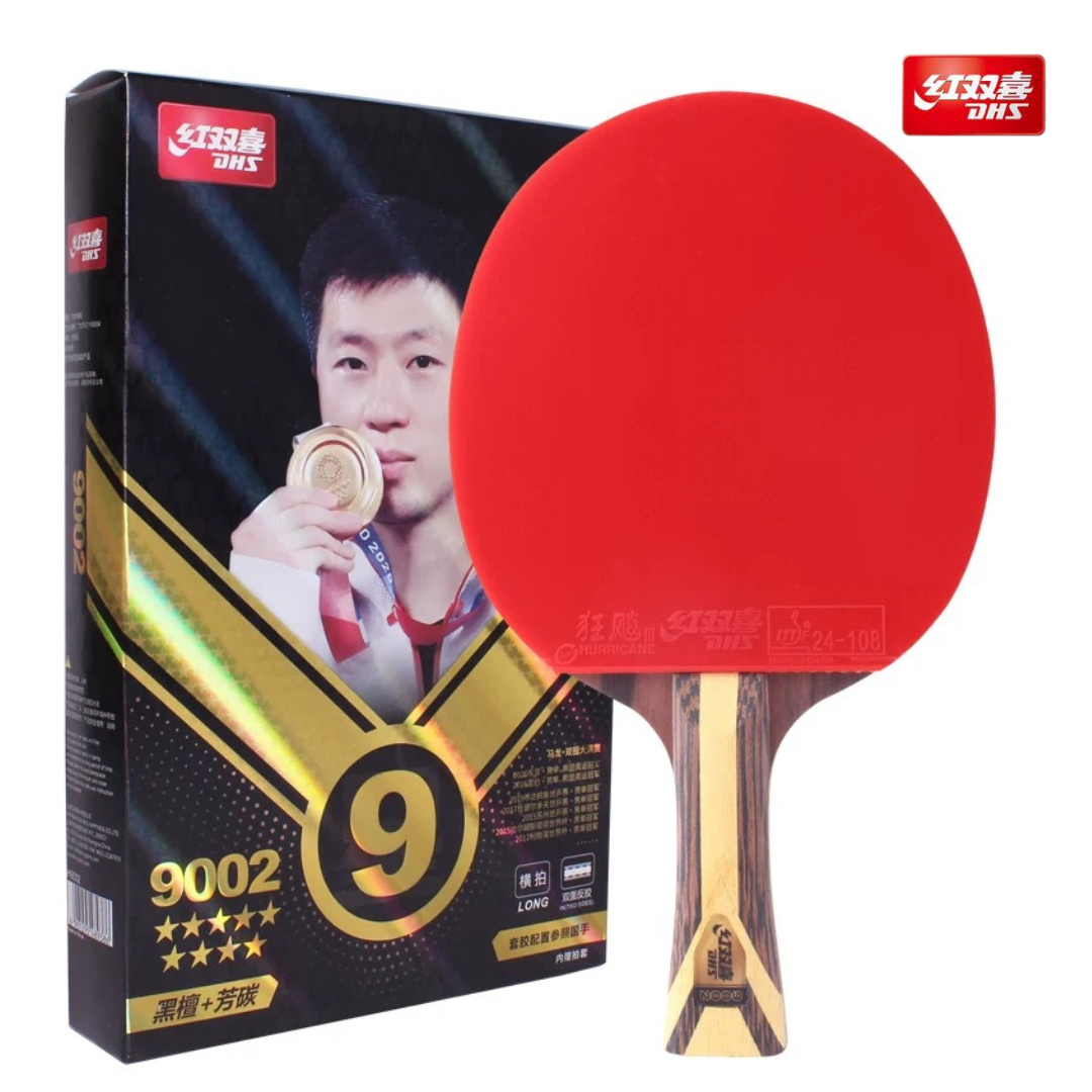 DHS H9002 Shakehand Table Tennis Bat (FL) 9 stars preassembled