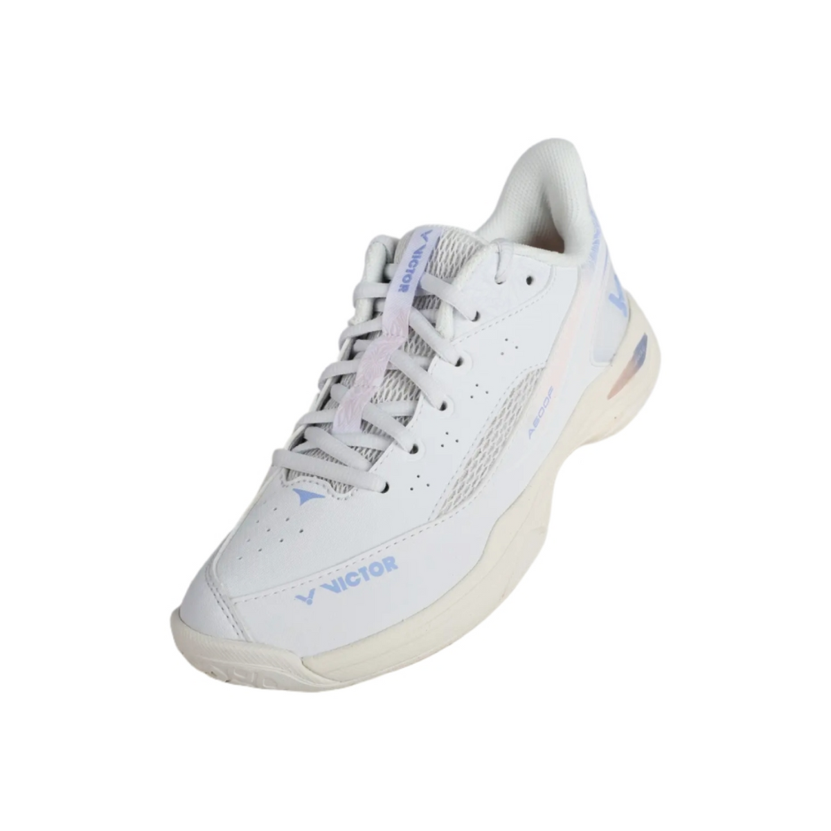 Victor A600F Professional Court shoes [Pearly White/Blue Violet