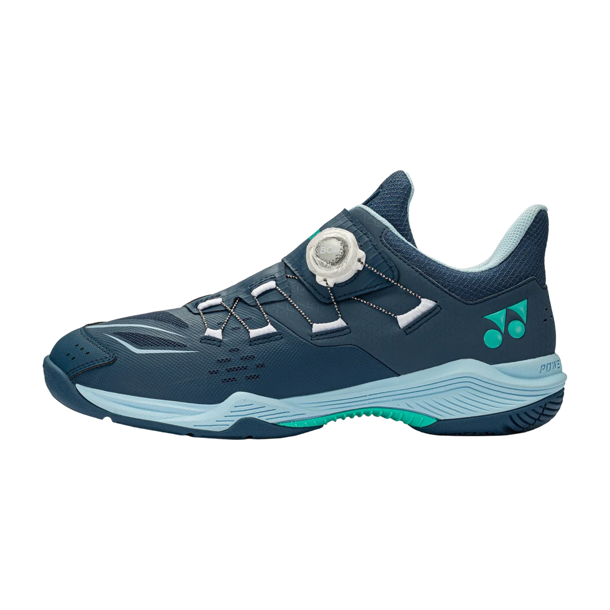 YONEX POWER CUSHION シューズ ブルー Yonex Power Cushion 88 Dial Wide Unisex Badminton Shoes - Navy