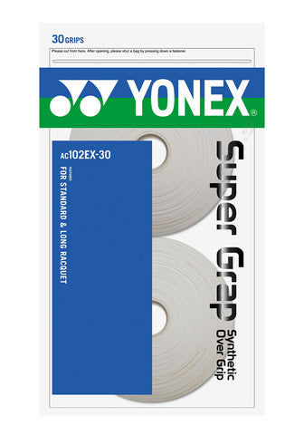 Yonex AC102EX Super Grap - 30 Pack - White - Yumo Pro Shop - Racquet Sports Online Store