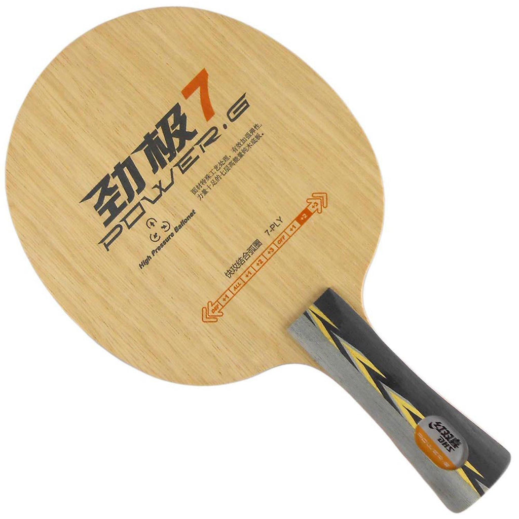 DHS Power-G 7 Shakehand (FL/ST) Blade timerDHS - Yumo Pro Shop - Racquet Sports online store
