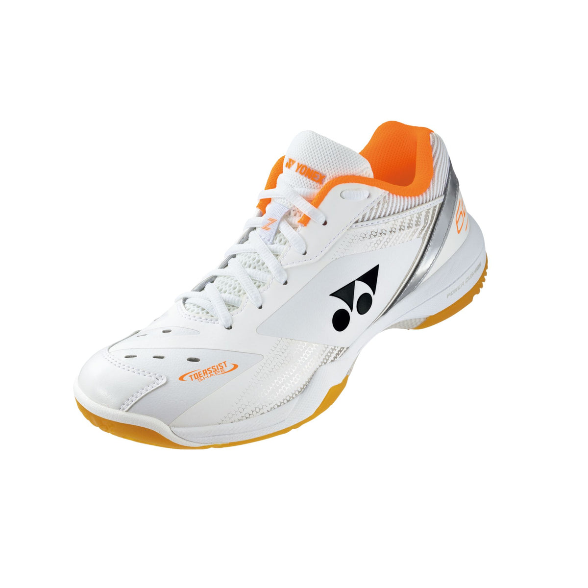 Yonex Power Cushion SHB65Z3W Unisex Wide Court Shoes [White/Orange] - Yumo  Pro Shop