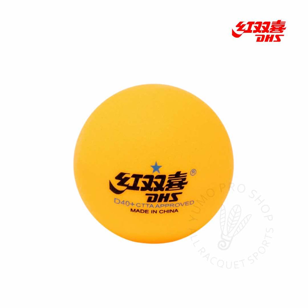 DHS Table Tennis Ping Pong Ball D40+ 1 star orange