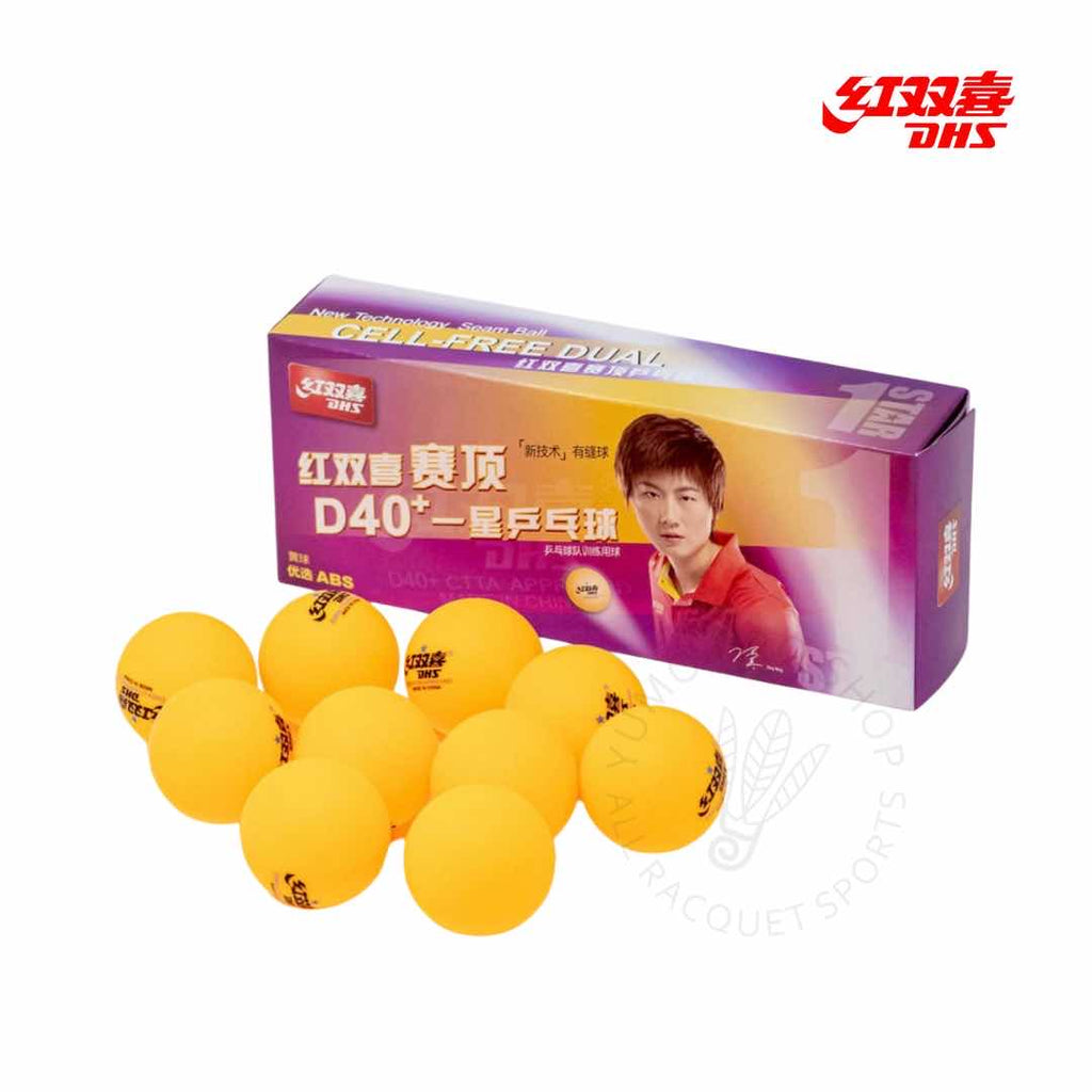 dhs table tennis ping pong 1 star ball ctta approved d40+ orange