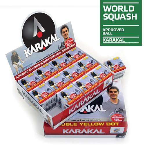 Karakal Double Yellow Dot Squash Balls AccessoriesKarakal - Yumo Pro Shop - Racquet Sports online store