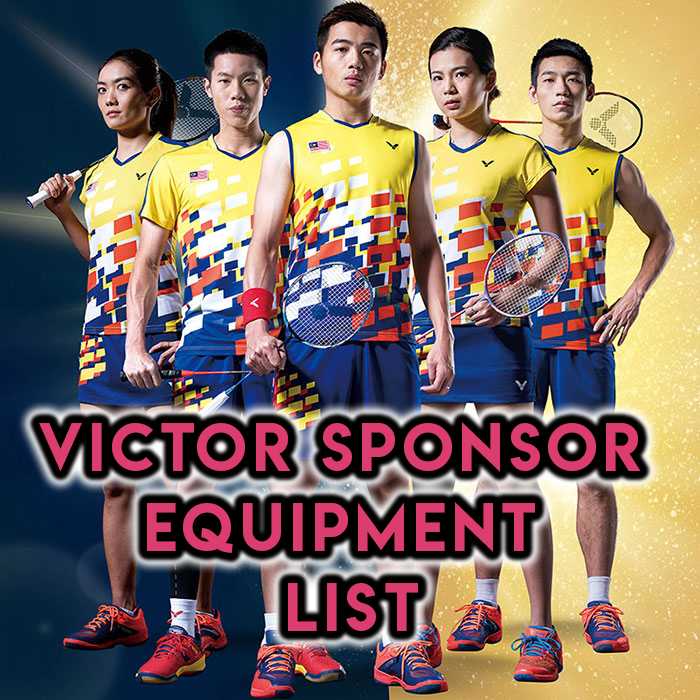 Victor Sponsored Player Equipment List - Yumo Pro Shop - Racquet Sports online store