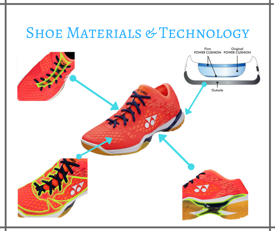Yonex Badminton Shoe Material and Technology - Yumo Pro Shop - Racquet Sports online store