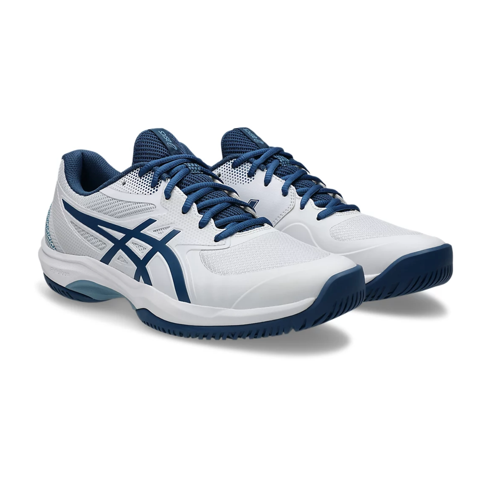 Asics Gel Resolution 6 Men\'s 14 White Blue Tennis Pickleball Shoes Sneaker E520Y Men main image 3