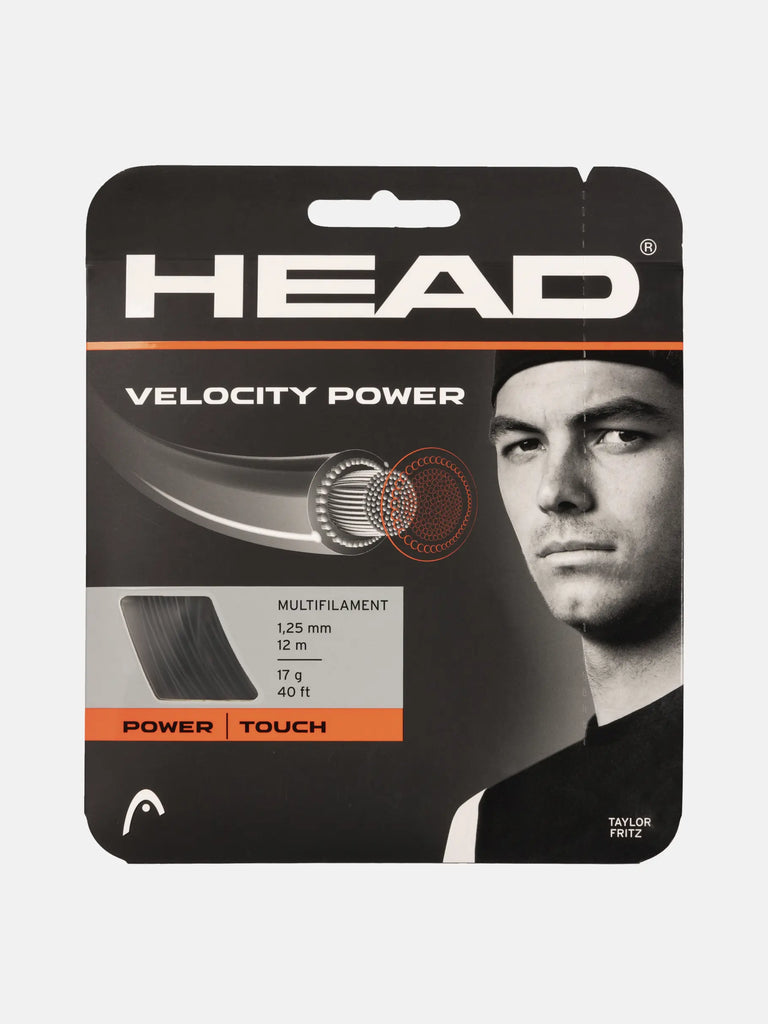 HEAD Velocity Power (SET) Tennis Strings-black