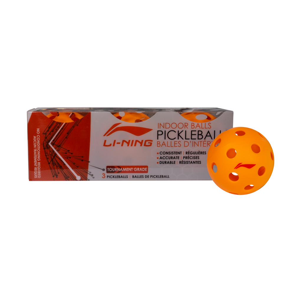 LiNing_IndoorPackageof3_Orange_Pickleball_Pickleballs_Yumoproshop