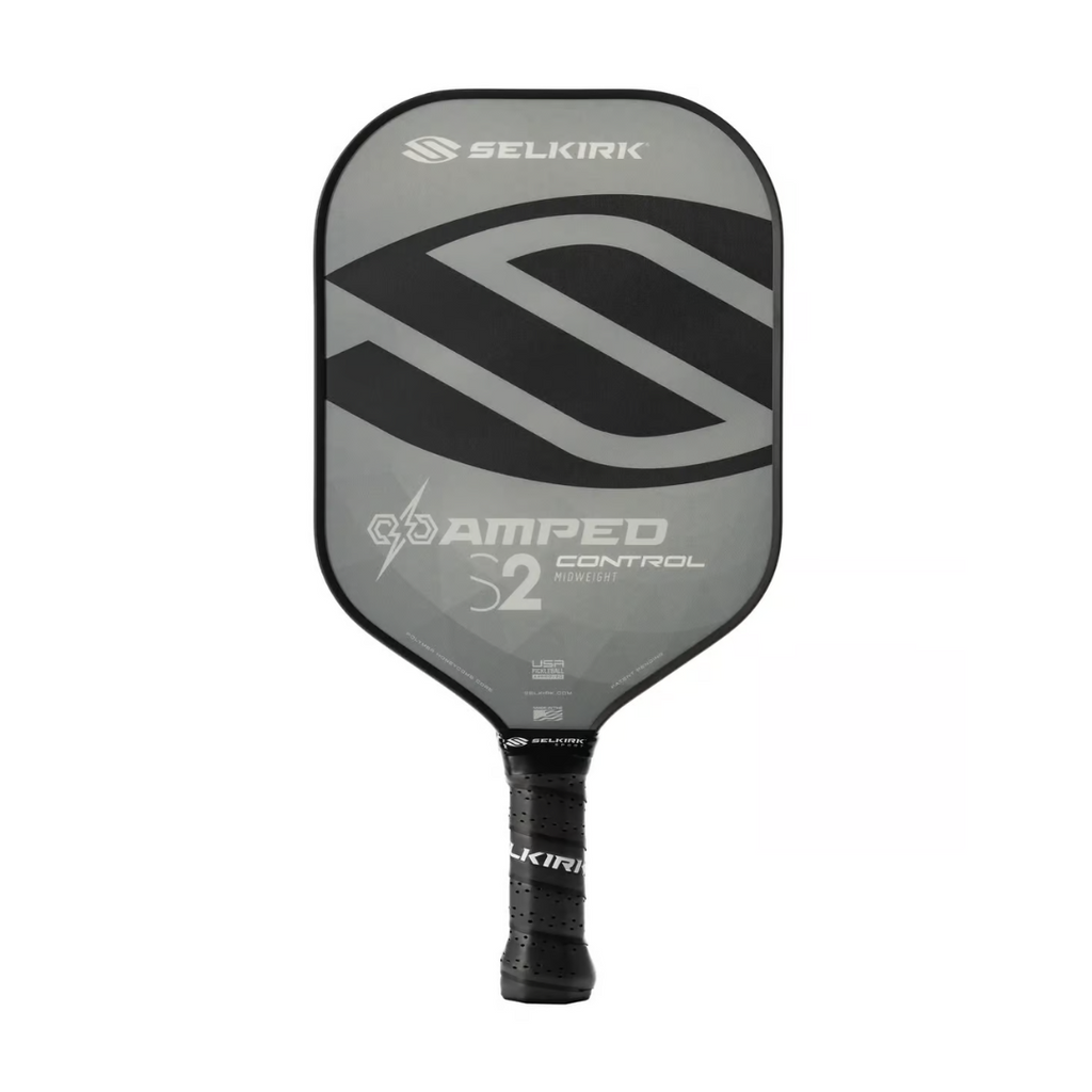 Selkirk_Amped_Control_S2_midweight_Grey_Pickleball_Paddle_YumoProShop