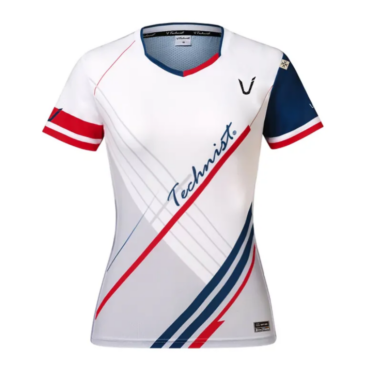 Technist TNT-6530 Women's Game Shirt [White, Navy & Red] - Yumo Pro ...