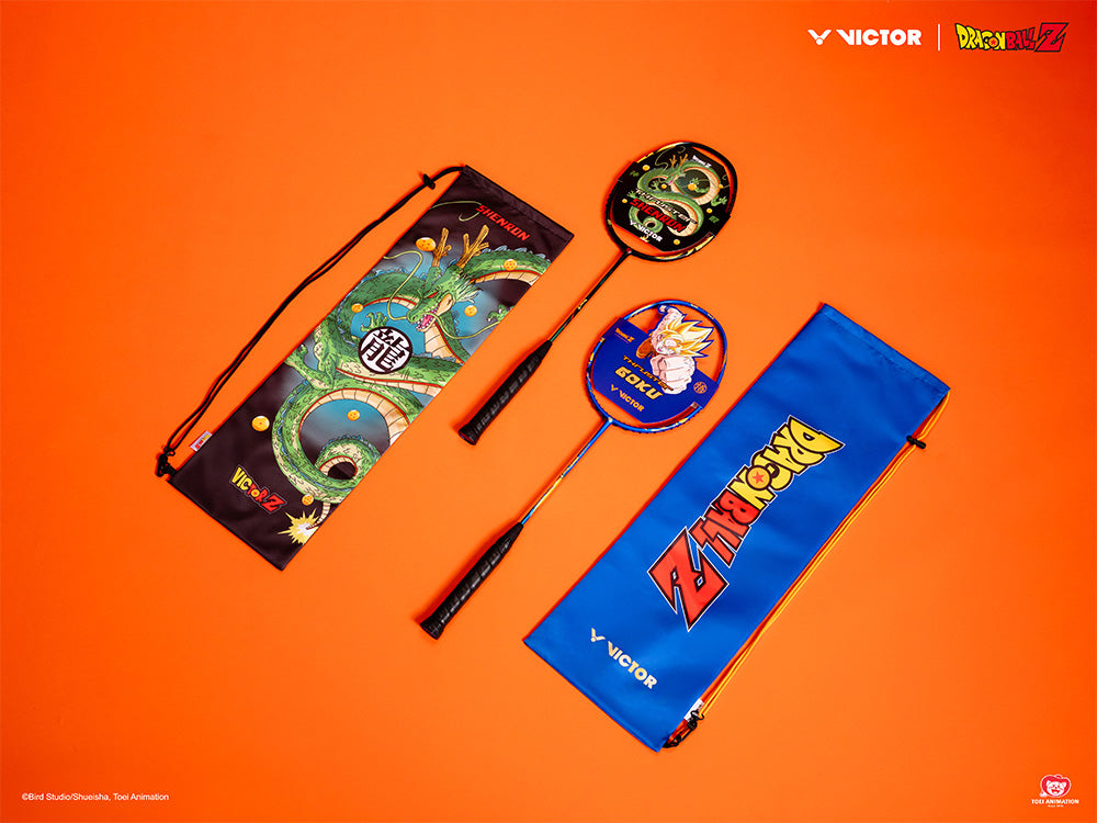 ポヨン DR バトルコントロ 1BOX Victor X Dragon Ball Z Racket Gift Box [Nautical Blue] TK-GOKU-GB