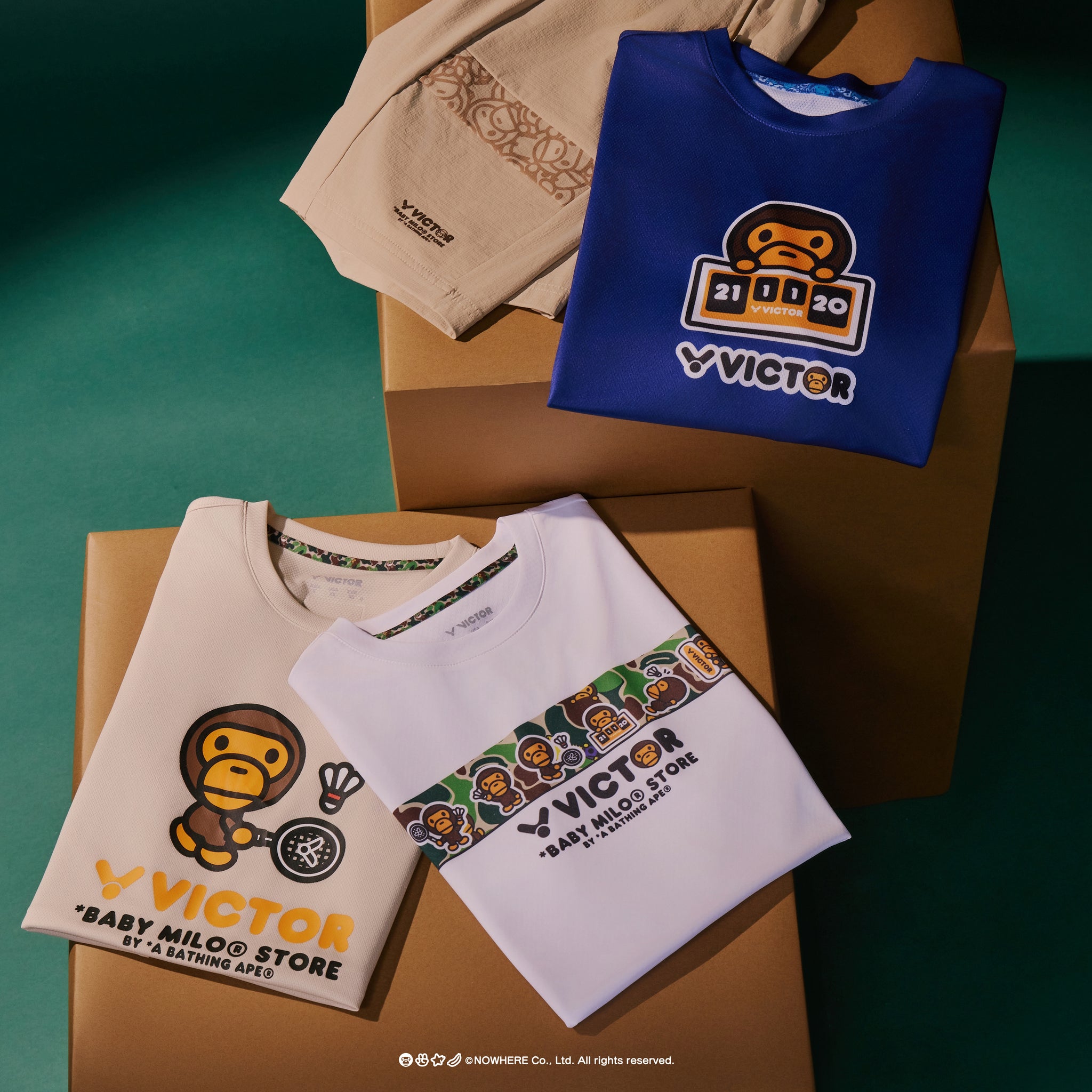 Victor X BABY MILO STORE® T-503BM-V Unisex Knitted T-Shirt [Milo