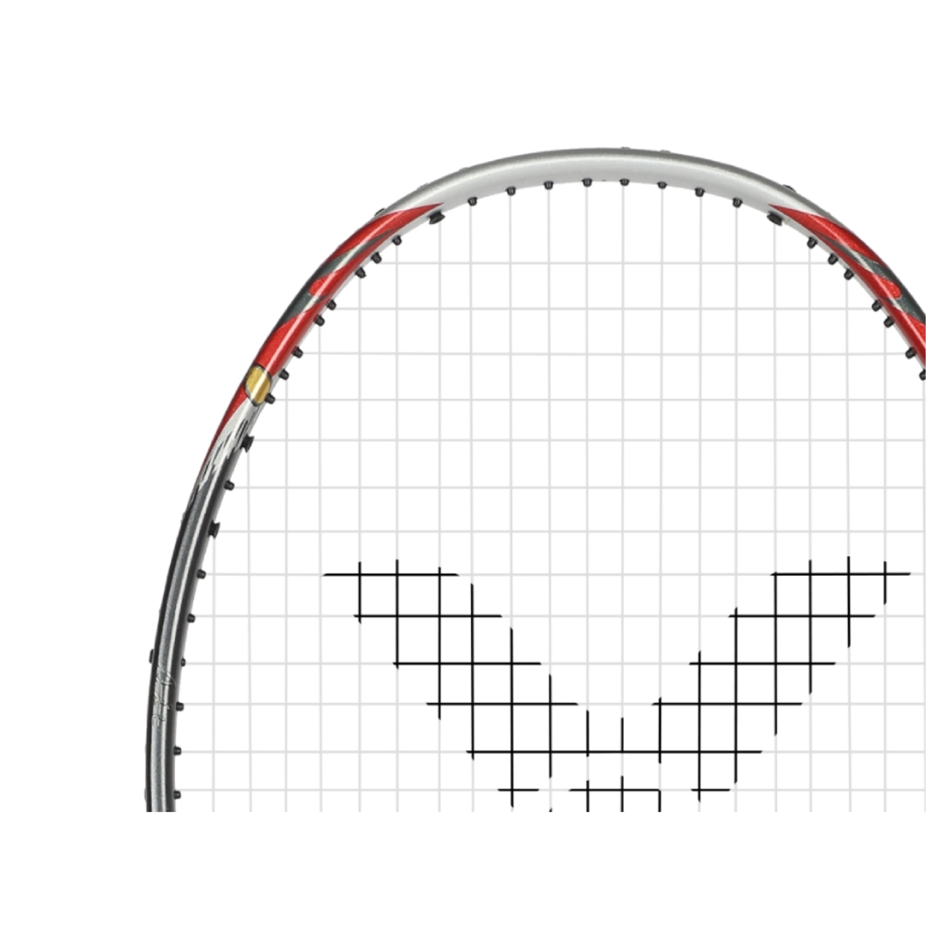 Victor Racket Sliver Victor X Ultraman TK-ULTRAMANTIGA-S Unstrung Racket [Glossy Silver ...