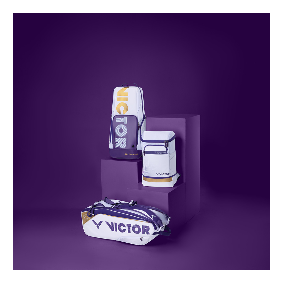 Victor BR9213TTY-AJ Rectangular Racket Bag [Bright White/Medium Victor BR9213TTY-AJ Rectangular Racket Bag [Bright White/Medium