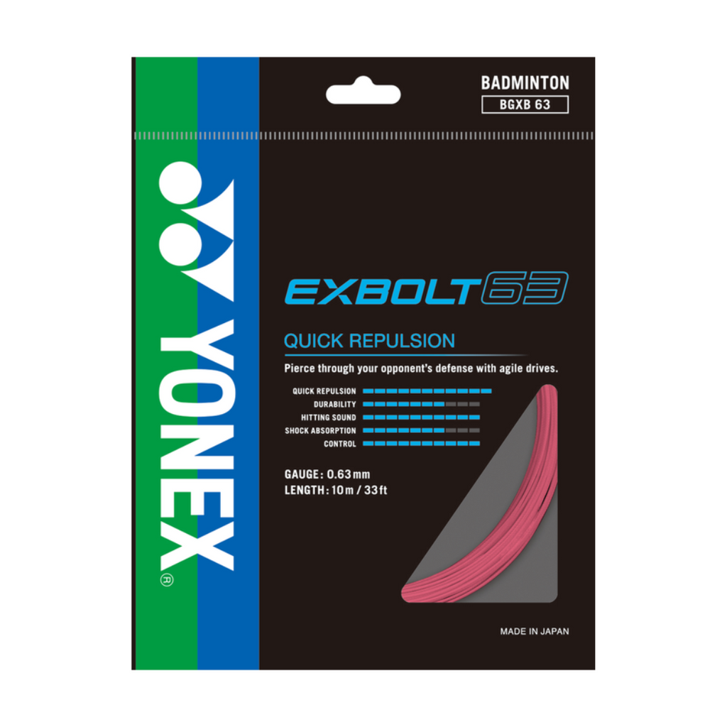 Yonex_EXBOLT63_Light_Pink_Badminton_String_YumoProShop