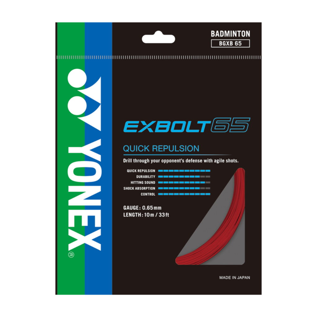 Yonex_EXBOLT65_Red_Badminton_String_YumoProShop