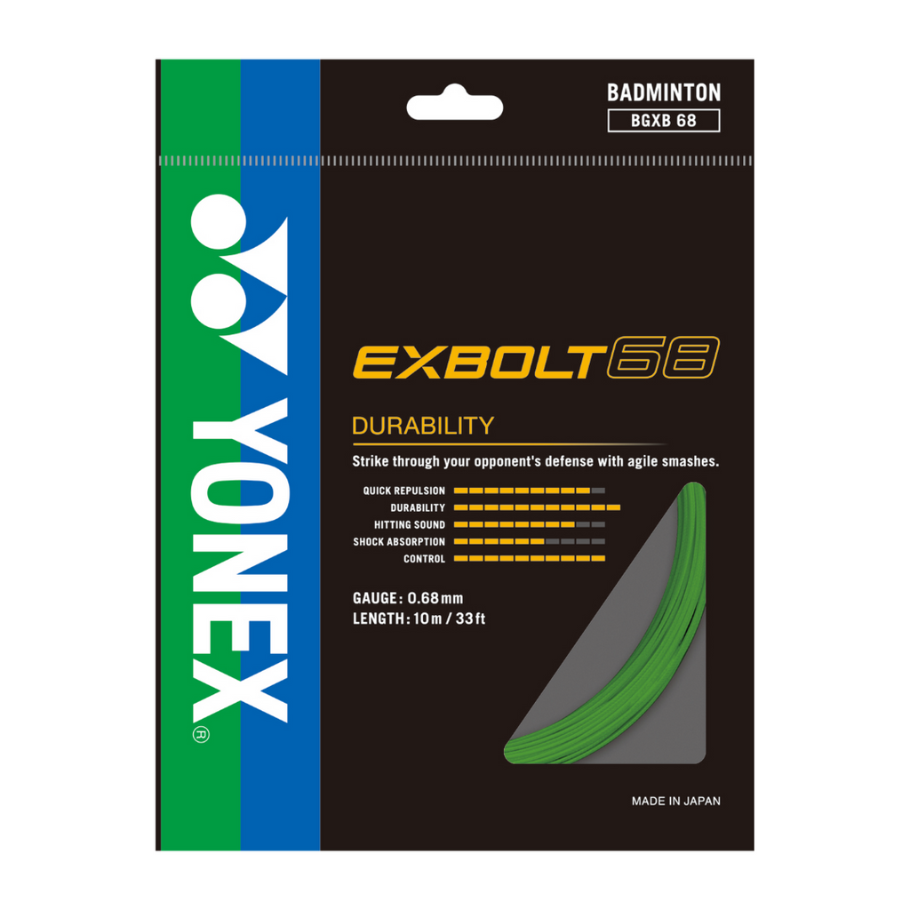 Yonex_EXBOLT68_Lime_Green_Badminton_String_YumoProShop