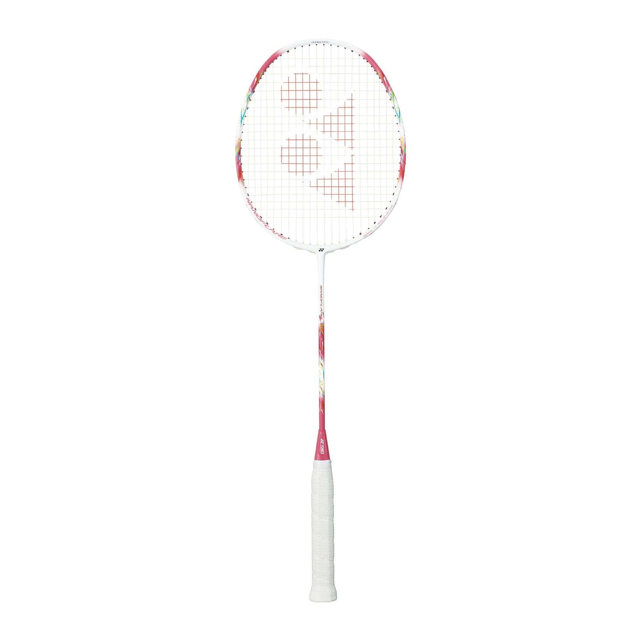 Mizuno Badminton Racket ホワイト/ピンク Mizuno Fioria Lite Badminton Racket (Pearl White/Glory Coral