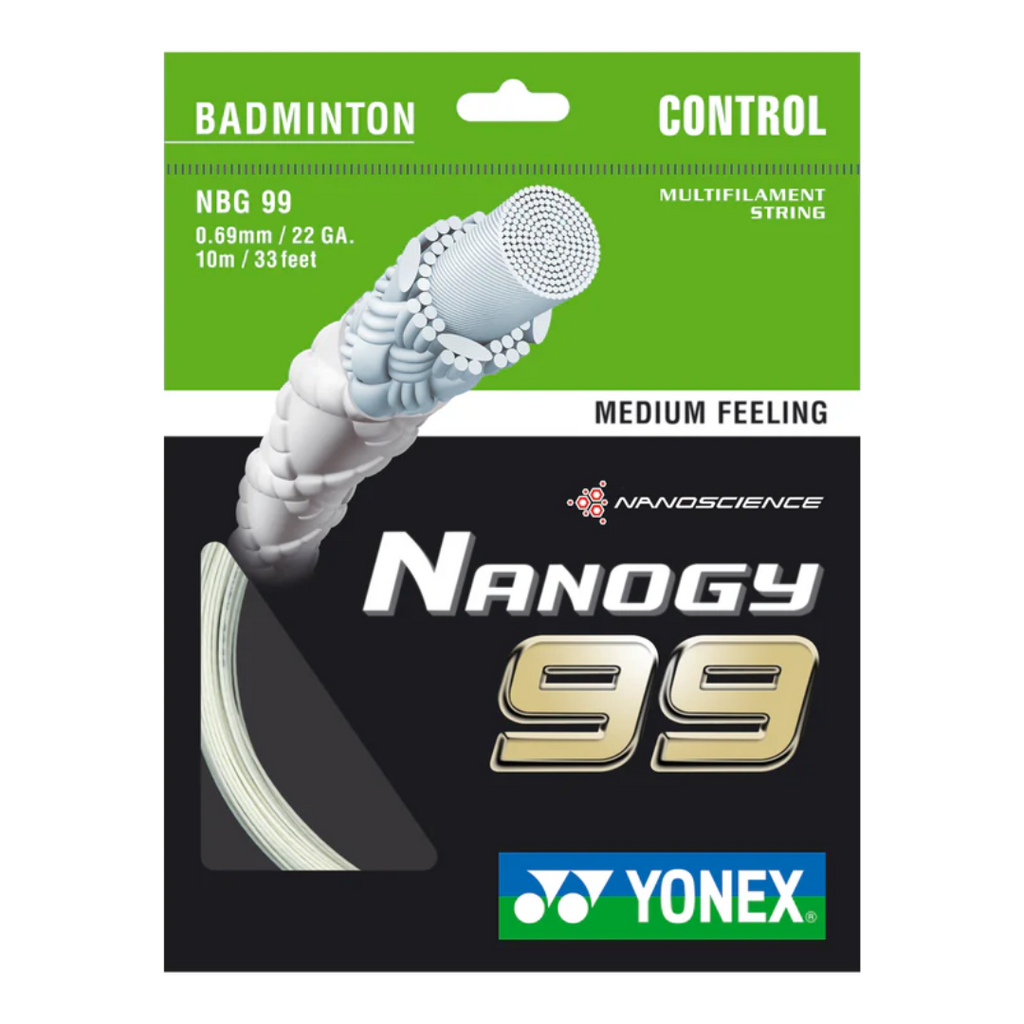 Yonex_Nanogy99_White_Badminton_string_YumoProShop