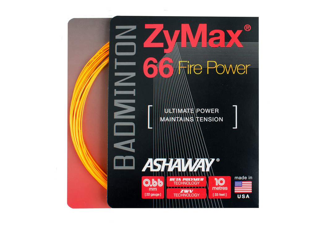 Ashaway ZyMax 66 Fire Power - Fire orange - Yumo Pro Shop - Racket Sports online store