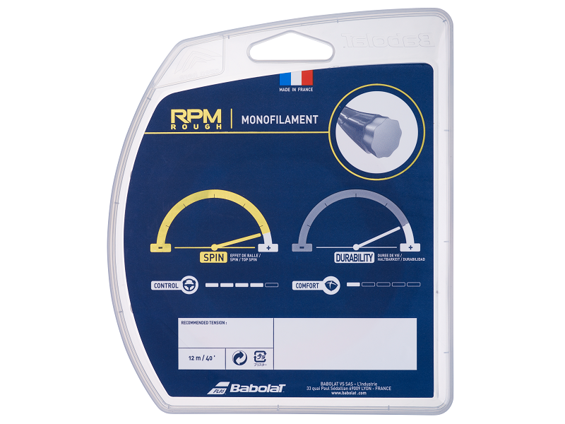 CORDA BABOLAT RPM BLAST ROUGH (12M) - BABOLAT - Corde CORDA BABOLAT RPM BLAST ROUGH (12M) - BABOLAT - Corde