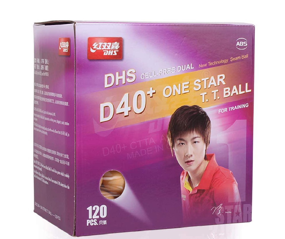 DHS D40+ 1 star ball - 120pc [orange] AccessoriesDHS - Yumo Pro Shop - Racquet Sports online store