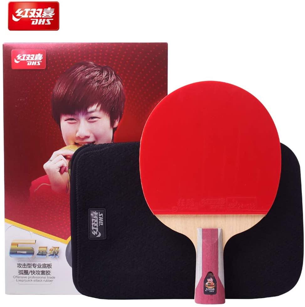 Dhs 1018 Racket Set DHS Table Tennis Pre-Assembled Rackets | Ping Pong Paddles | Bats ...