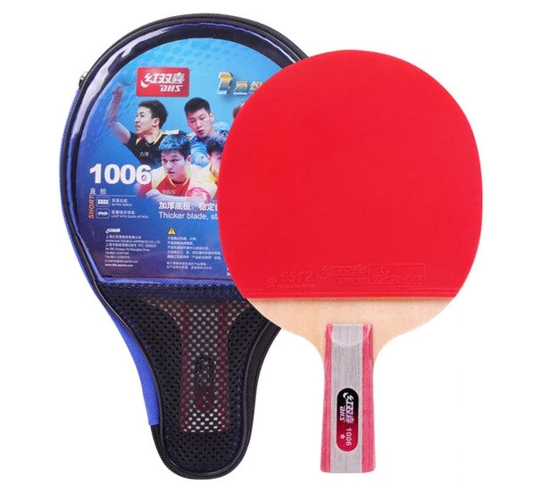 Dhs 1018 Racket Set DHS Table Tennis Pre-Assembled Rackets | Ping Pong Paddles | Bats ...
