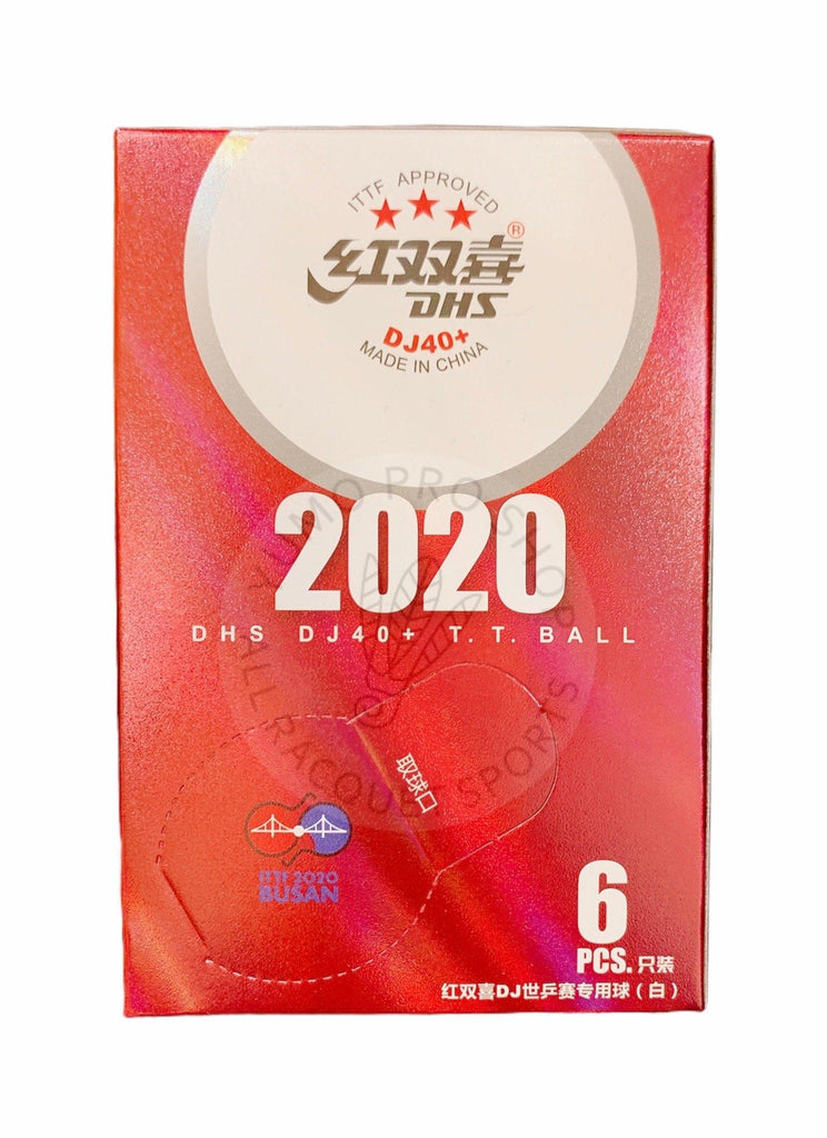 DHS DJ40+ 3 star ITTF 2020 BUSAN World T.T Ball [White] Table Tennis BallsDHS - Yumo Pro Shop - Racquet Sports online store
