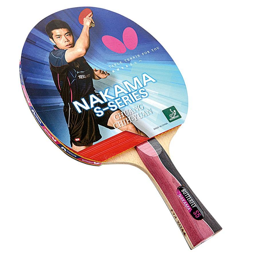 Butterfly Shakehand Nakama S-5 Racket Table Tennis RacquetButterfly - Yumo Pro Shop - Racquet Sports online store