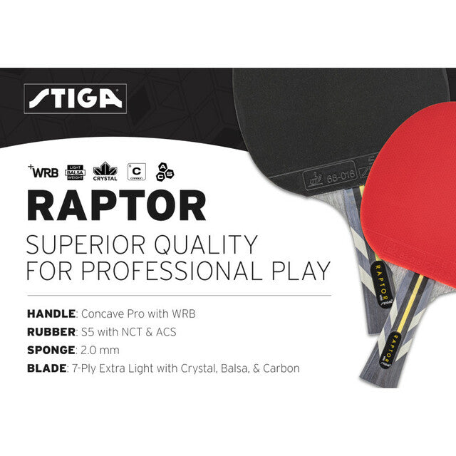 Stiga Raptor Table Tennis Racket - Yumo Pro Shop – Yumo Pro Shop ...