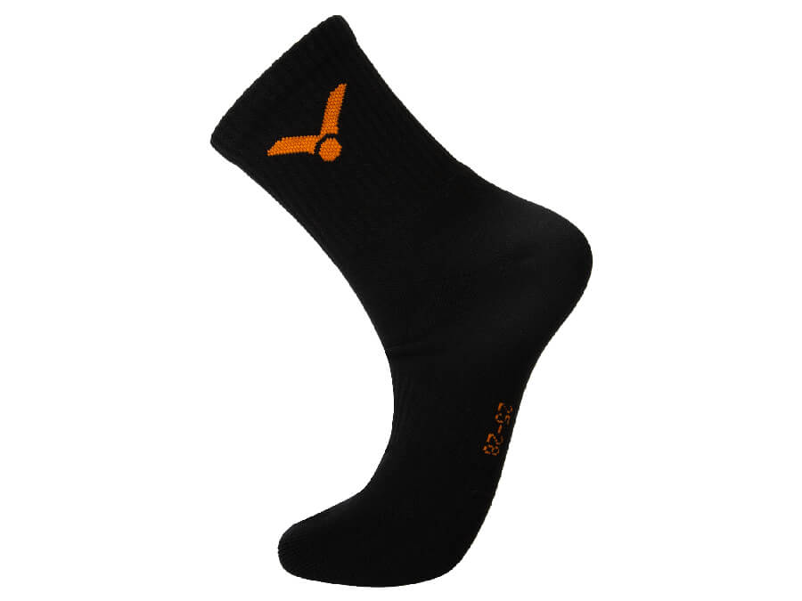 Victor Sports Socks Large SK158O (Black/Orange)