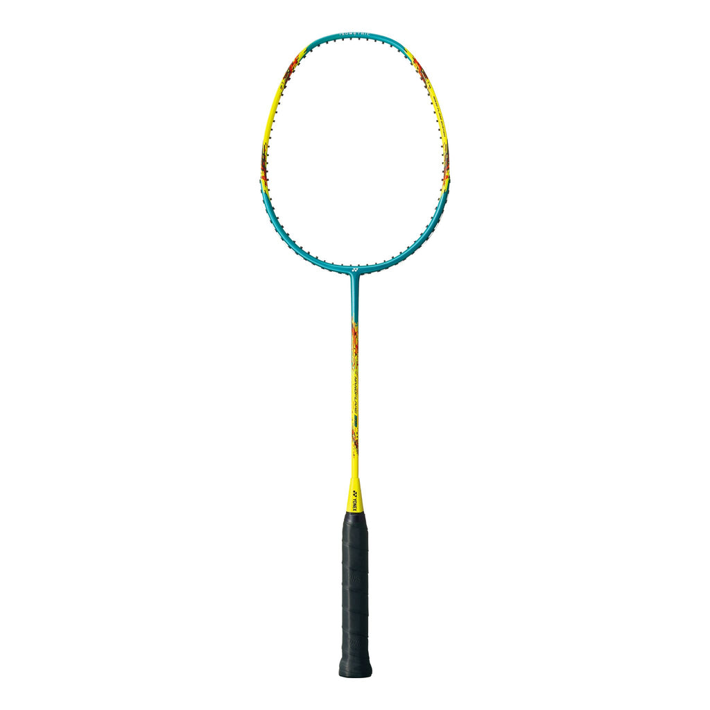 Yonex_Nanoflare_E13_Turquoise_Yellow_Strung_Badminton_Racket_YumoProShop