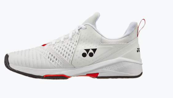 Yonex Power Cushion Sonicage 3 Men's Tennis Shoes [White/Red