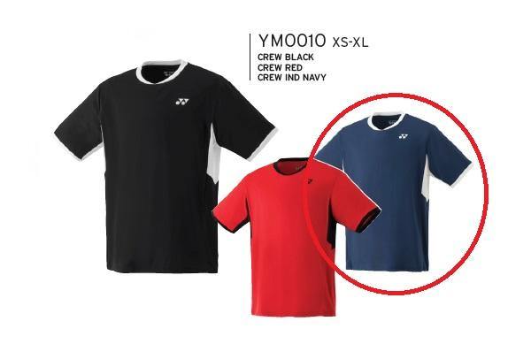Yonex YM0010EX Men's Team Crew Shirt [Navy] ClothingYonex - Yumo Pro Shop - Racquet Sports online store