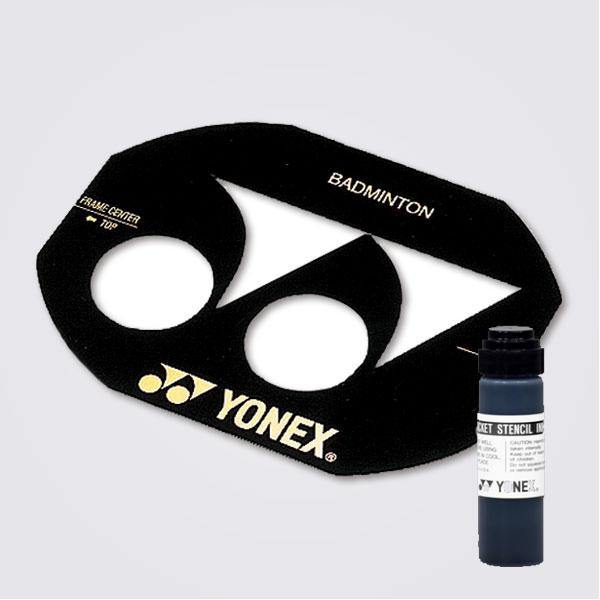 Yumo Pro Shop Badminton Racket Yonex Stencil Ink - Black - Red 