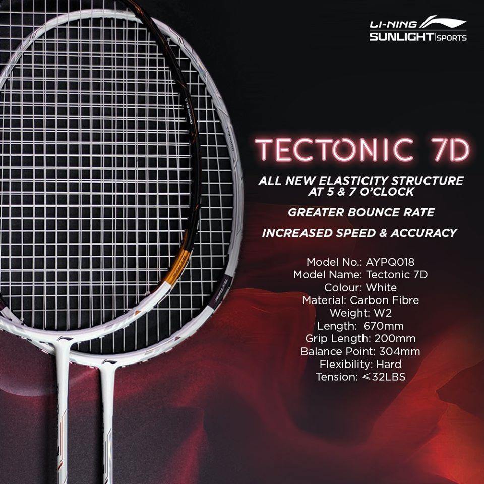 Li Ning Tectonic 7D Unstrung Badminton Racket - Yumo Pro Shop