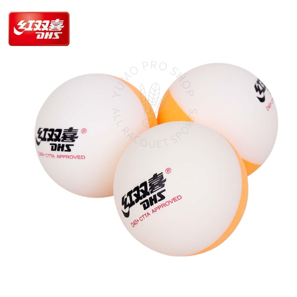 DHS D40+ Bi-Color Ball Table Tennis BallsDHS - Yumo Pro Shop - Racquet Sports online store
