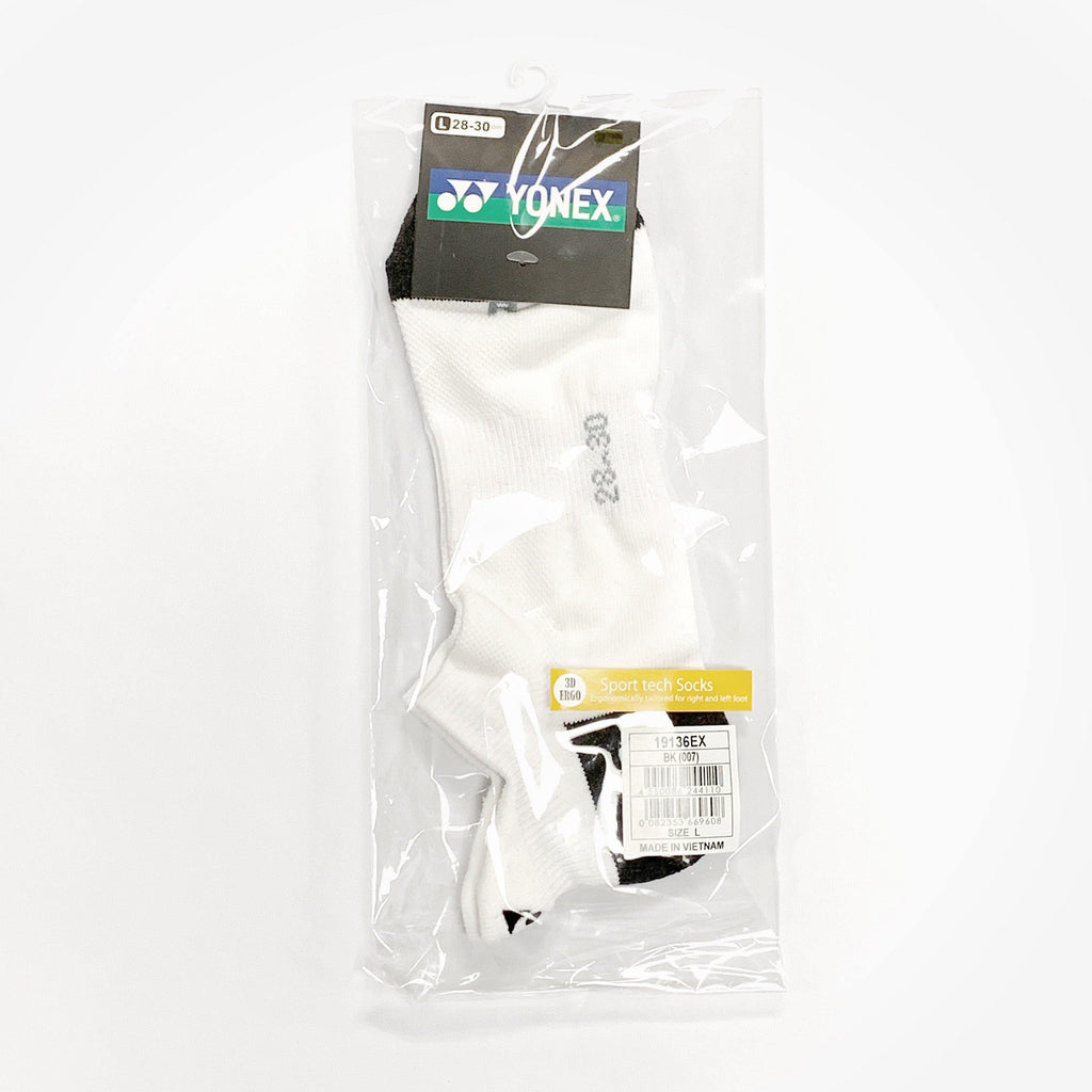 Yonex Socks 19136EX [Black/White] SocksYonex - Yumo Pro Shop - Racquet Sports online store