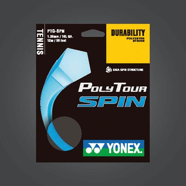 Yonex Polytour Spin 16L 1.25mm Tennis Strings Durable 