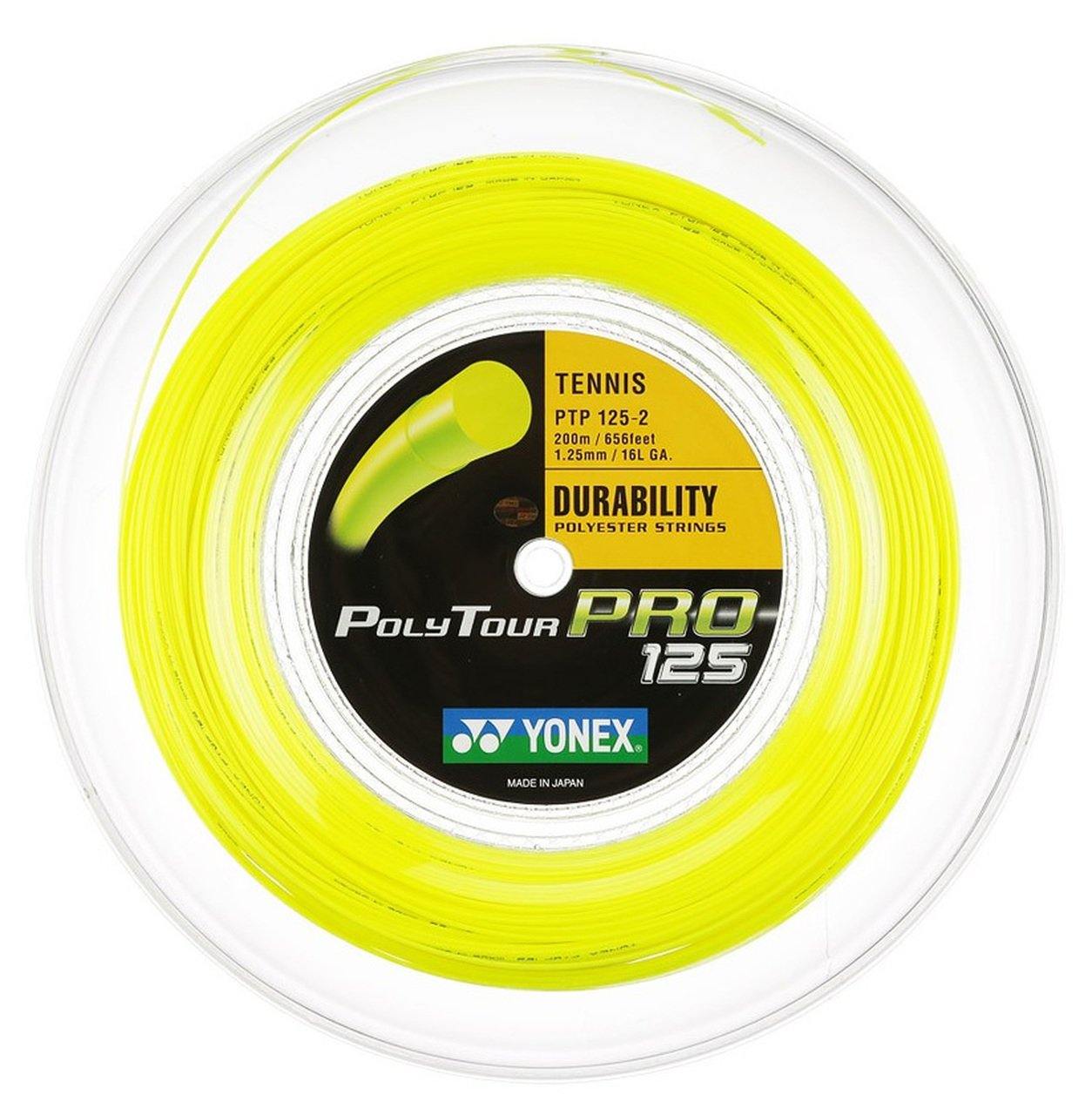 Yonex Polytour Pro 125 16L 200m Reel Tennis Strings [Yellow