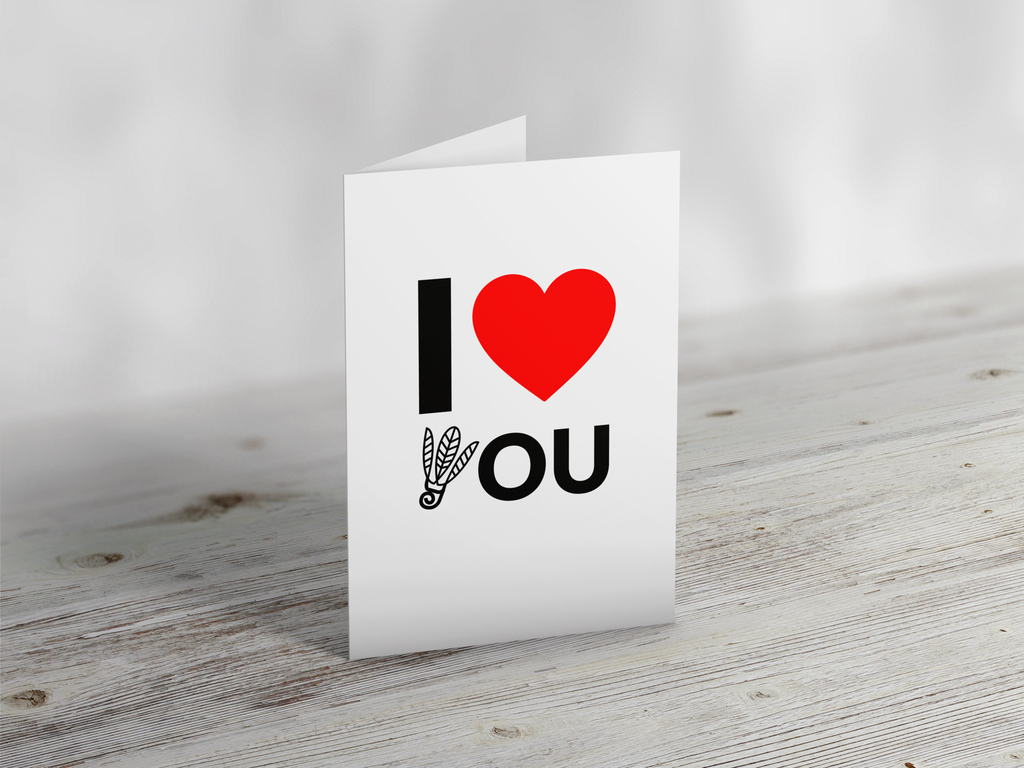 'I Love You' Badminton Greeting Card Greeting CardYumo Pro Shop - Racquet Sports online store - Yumo Pro Shop - Racquet Sports online store