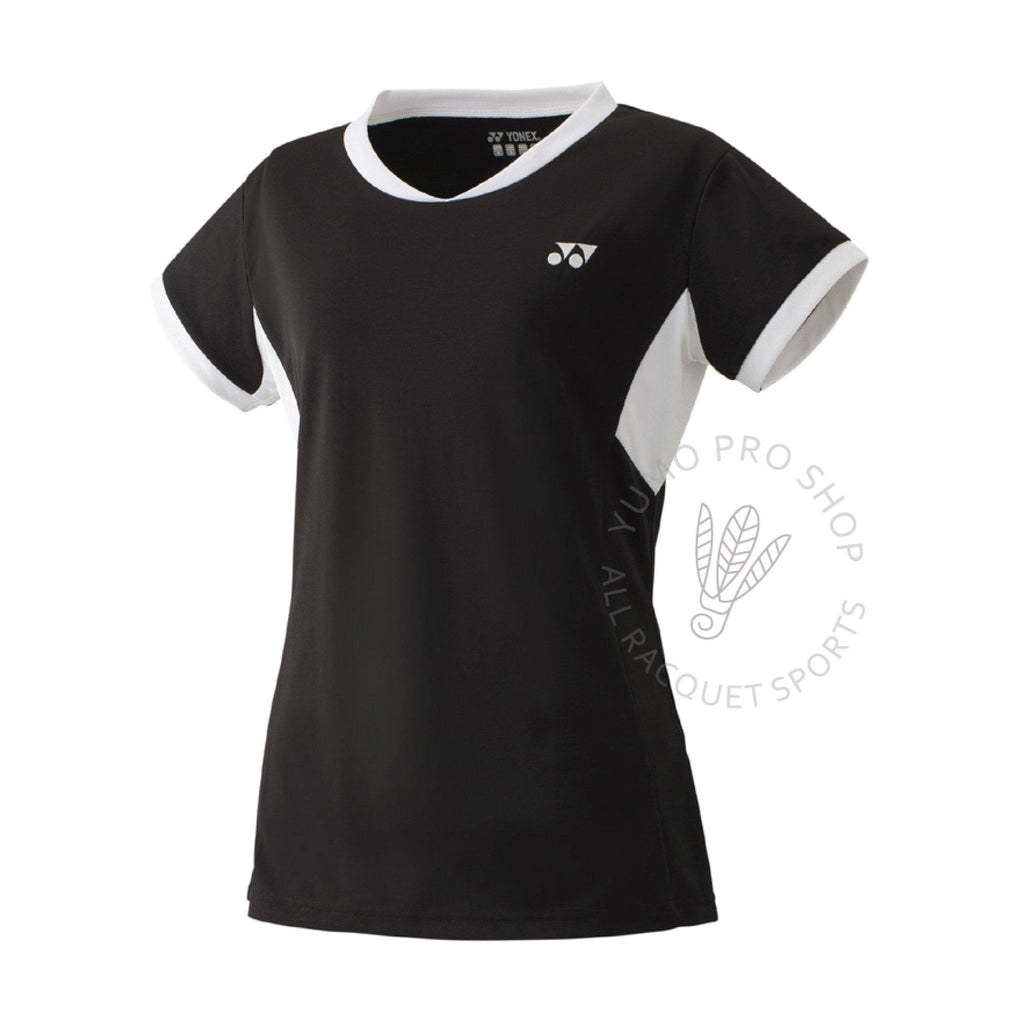 Yonex YW0010EX Women's Team Crew Shirt [Black] ClothingYonex - Yumo Pro Shop - Racquet Sports online store